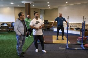 تمرین تیم ملی وزنه‌ برداری