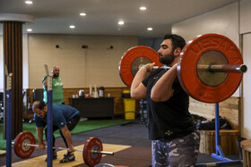 تمرین تیم ملی وزنه‌ برداری