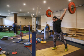 تمرین تیم ملی وزنه‌ برداری