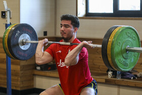 تمرین تیم ملی وزنه‌ برداری