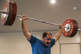 تمرین تیم ملی وزنه‌ برداری