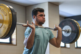 تمرین تیم ملی وزنه‌ برداری