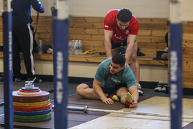 تمرین تیم ملی وزنه‌ برداری