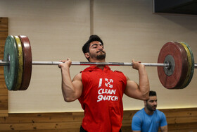 تمرین تیم ملی وزنه‌ برداری