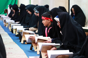 جمع خوانی قرآن کریم در حسینیه اعظم زنجان