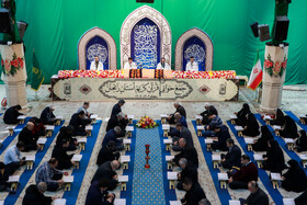جمع خوانی قرآن کریم در حسینیه اعظم زنجان