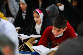 جمع خوانی قرآن کریم در حسینیه اعظم زنجان