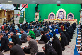 جمع خوانی قرآن کریم در حسینیه اعظم زنجان