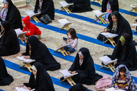 جمع خوانی قرآن کریم در حسینیه اعظم زنجان