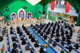 جمع خوانی قرآن کریم در حسینیه اعظم زنجان