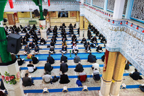 جمع خوانی قرآن کریم در حسینیه اعظم زنجان