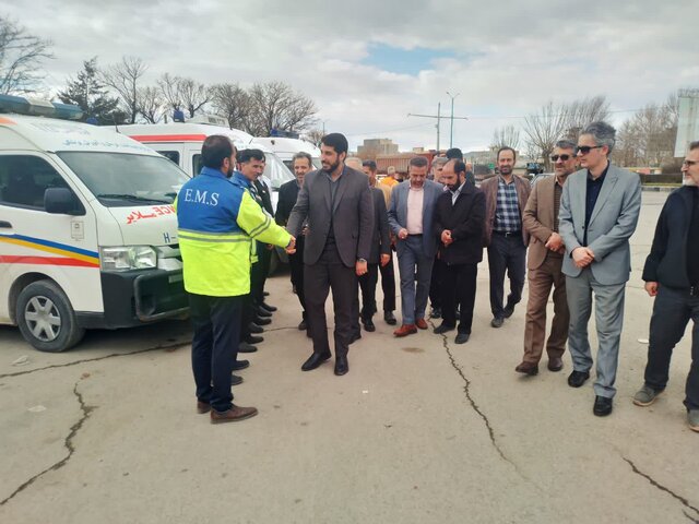 افتتاح چادرهای اطلاعرسانی و خدمات بشردوستانه نوروزی در ملایر