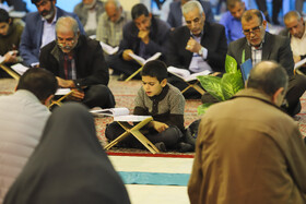 جمع خوانی قرآن کریم در حسینیه ثارالله کرمان