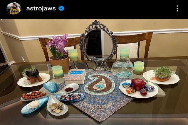 تصویر خارقالعاده سفره هفتسین در فضا!