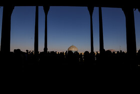 مسافران نوروزی در میدان نقش جهان اصفهان