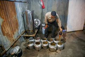 سفره افطاری ساده در قم