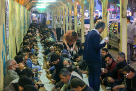 سفره افطاری ساده در قم