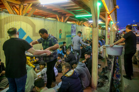 سفره افطاری ساده در قم