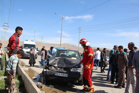 تصادف ۲ خودرو در زنجان با هفت مجروح و یک کشته