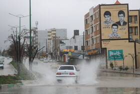 آبگرفتگی معابر به دنبال بارش‌های سیل آسا در یاسوج