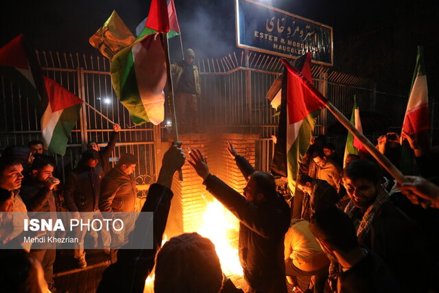 تجمع اعتراضی مردم همدان در محکومیت جنایات جدید رژیم صهیونیستی