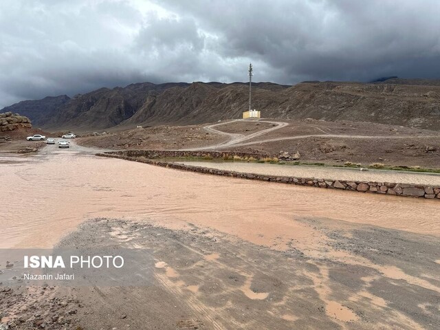 ویدیو/از طغیان رودخانه تا مسدودی جاده در شهرستان مهریز