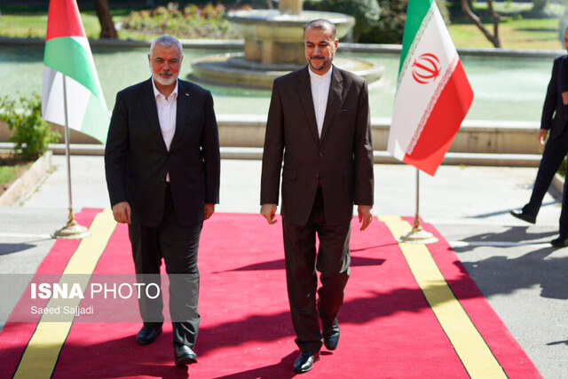 استقبال امیرعبداللهیان از هنیه در تهران