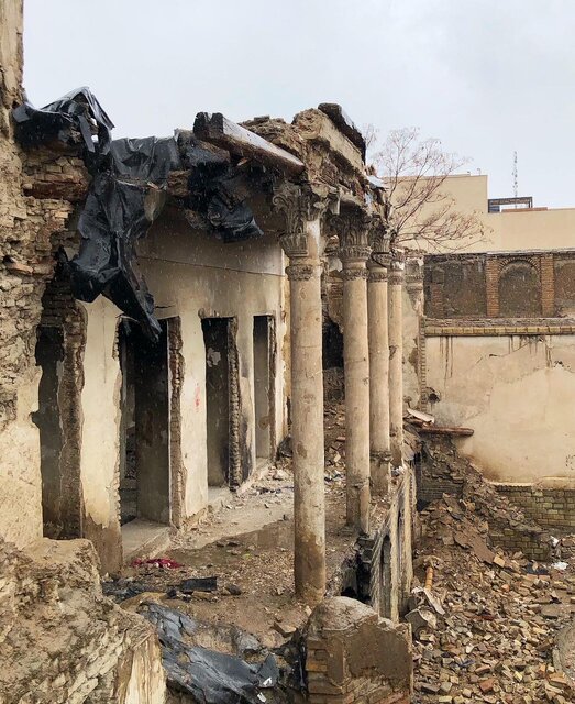 تاج عمارت «امینلشکر» ریخت