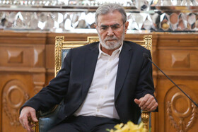 زیاد نخاله دبیرکل جنبش جهاد اسلامی فلسطین در دیدار با محمدباقر قالیباف، رئیس مجلس شورای اسلامی
