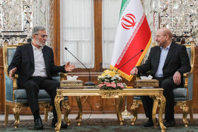 دیدار زیاد نخاله، دبیرکل جنبش جهاد اسلامی فلسطین با محمدباقر قالیباف، رئیس مجلس شورای اسلامی