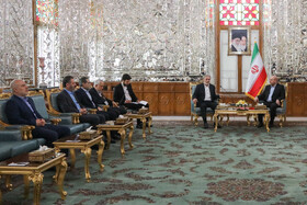 دیدار زیاد نخاله، دبیرکل جنبش جهاد اسلامی فلسطین با محمدباقر قالیباف، رئیس مجلس شورای اسلامی