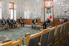 دیدار زیاد نخاله، دبیرکل جنبش جهاد اسلامی فلسطین با محمدباقر قالیباف، رئیس مجلس شورای اسلامی
