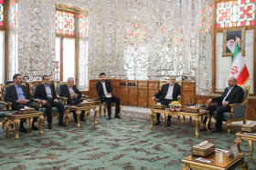 دیدار زیاد نخاله، دبیرکل جنبش جهاد اسلامی فلسطین با محمدباقر قالیباف، رئیس مجلس شورای اسلامی