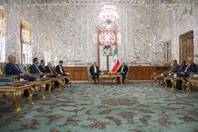 دیدار زیاد نخاله، دبیرکل جنبش جهاد اسلامی فلسطین با محمدباقر قالیباف، رئیس مجلس شورای اسلامی