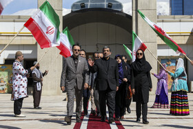 عزت‌الله ضرغامی، وزیر میراث فرهنگی و گردشگری در دهمین آیین تکریم پرچم