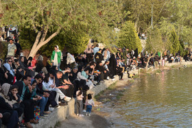 گردشگران نوروزی در اصفهان