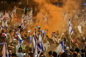 تظاهرات ساکنان سرزمین های اشغالی علیه نتانیاهو