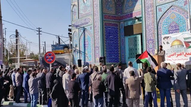 تجمع مردم قرچک در محکومیت جنایات رژیم صهیونیستی