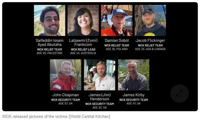 موسس آشپزخانه جهانی: اسرائیل امدادگران را به عمد هدف قرار داد