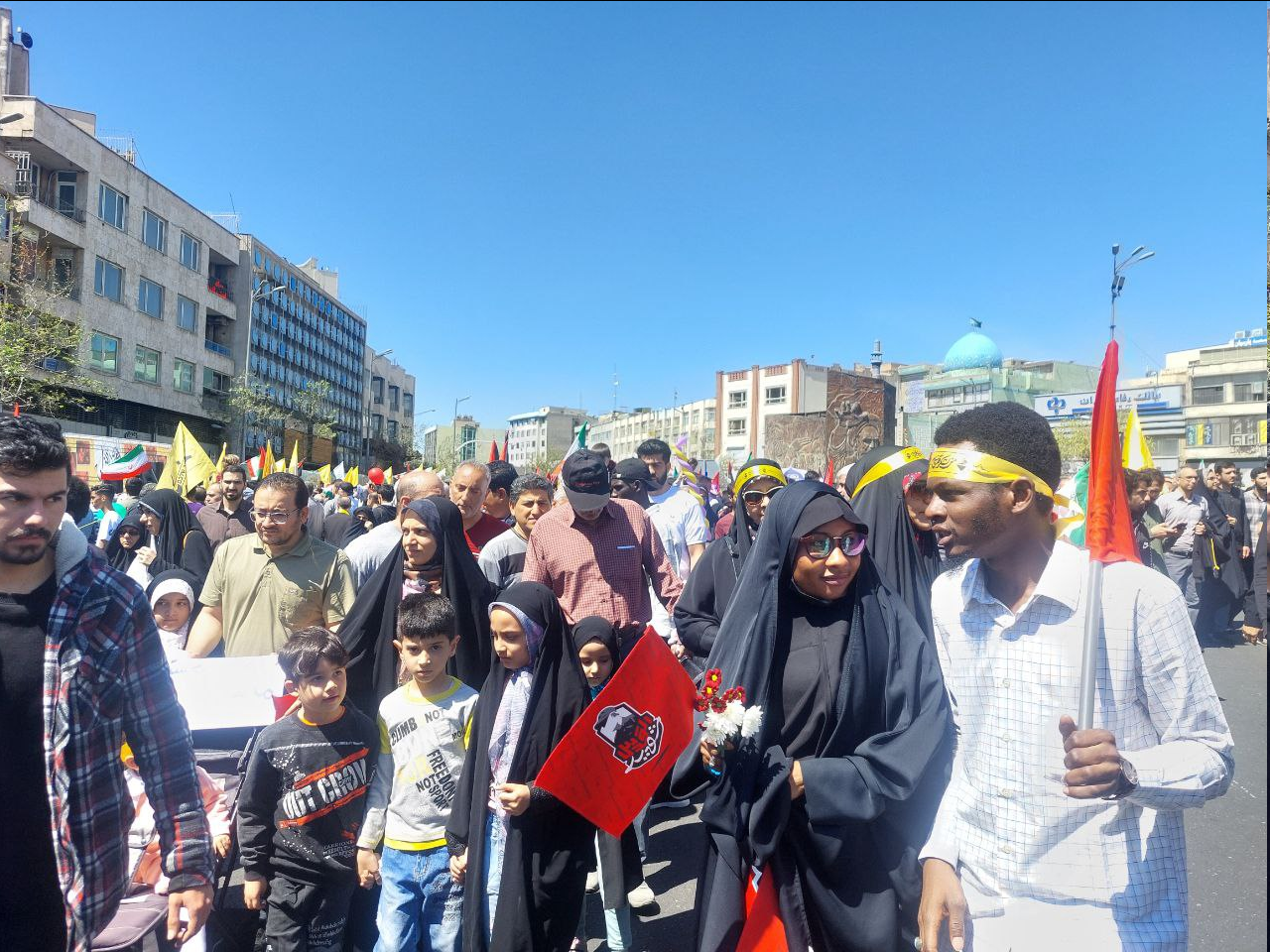 راهپیمایی روز قدس در ایران/ تشییع پیکر شهدای راه قدس در تهران