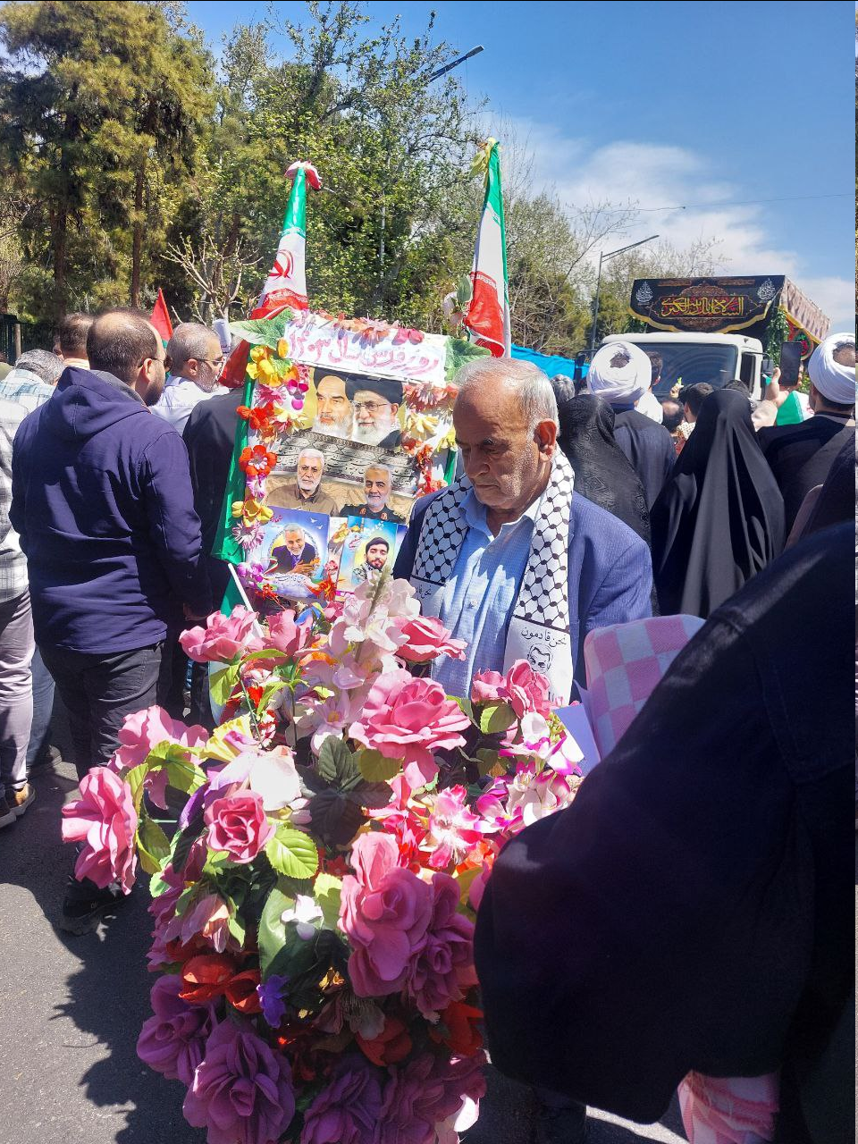 راهپیمایی روز قدس در ایران/ تشییع پیکر شهدای راه قدس در تهران