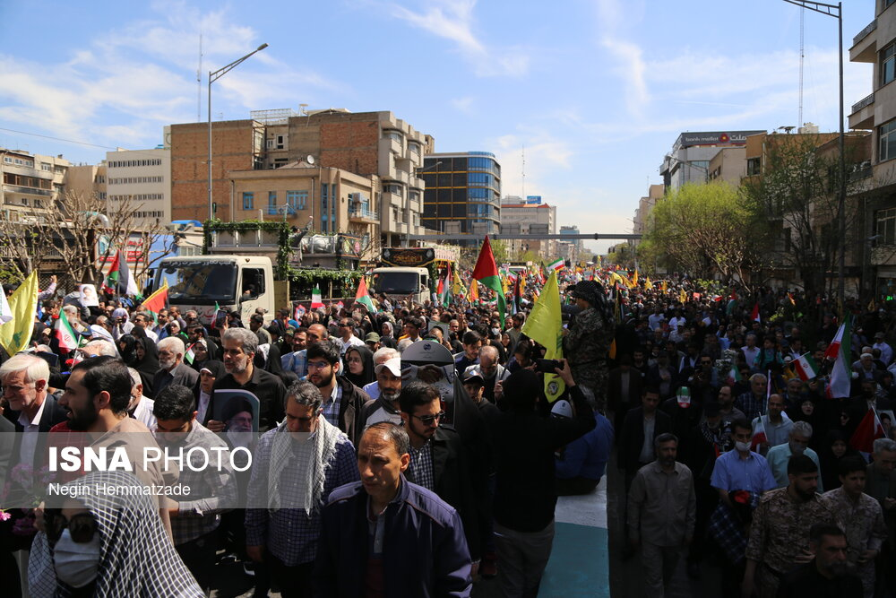 راهپیمایی روز قدس در ایران/ تشییع پیکر شهدای راه قدس در تهران