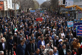 راهپیمایی روز قدس در آذربایجان شرقی