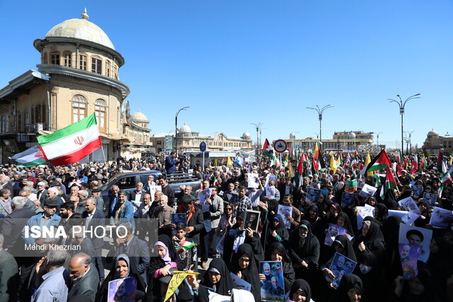 حضور کوبنده همدانی‌ها در راهپیمایی روز قدس