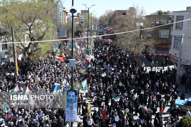حضور کوبنده همدانیها در راهپیمایی روز قدس