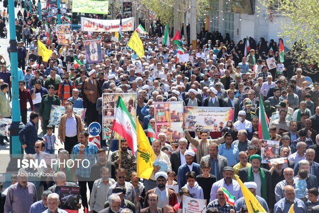 راهپیمایی پرشور روز جهانی قدس در مهریز