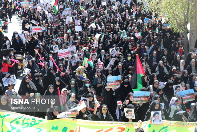 راهپیمایی پرشور روز جهانی قدس در مهریز