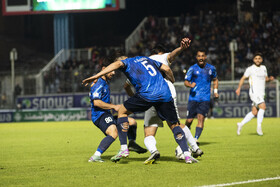 دیدار تیم های فوتبال نساجی مازندران و ملوان بندر انزلی