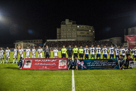 دیدار تیم های فوتبال نساجی مازندران و ملوان بندر انزلی