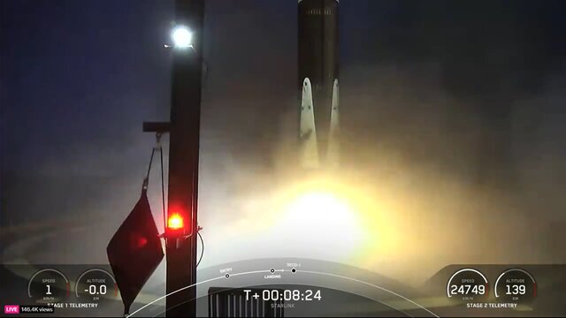 ۲۱ ماهواره «استارلینک» به مدار زمین پرتاب شدند